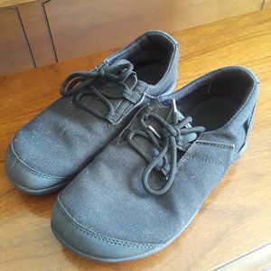 Xero Shoes Womens Hana Barefoot Lace Up Sneaker Black 7 Minimal Canvas Zero Drop